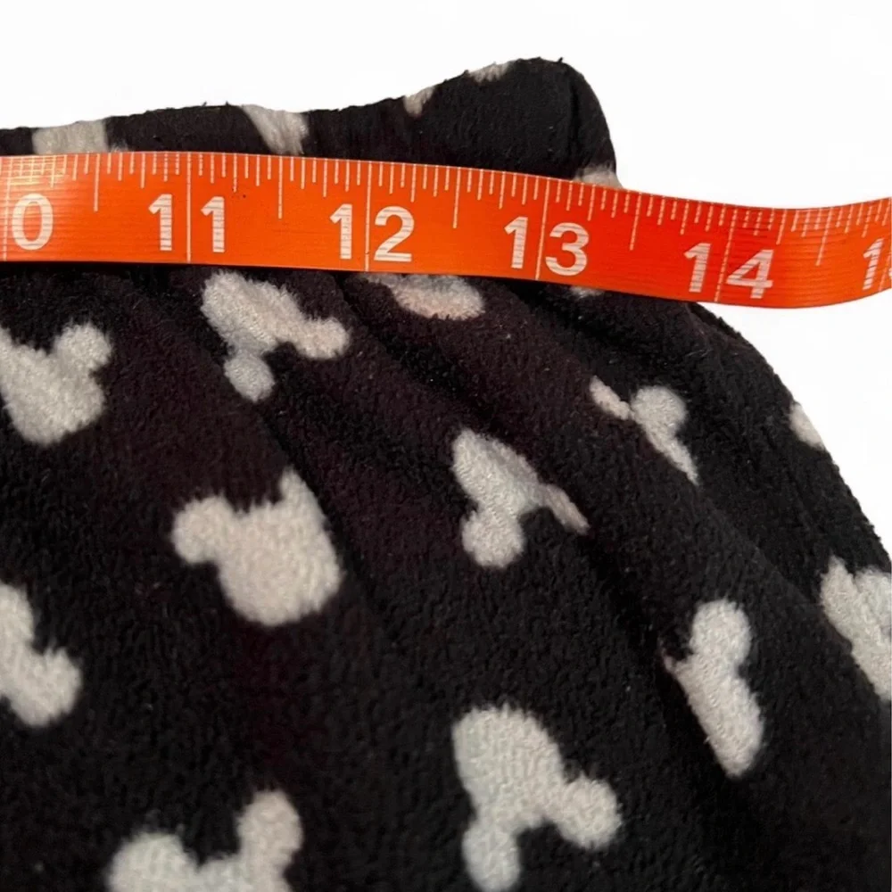 Disney Black Lounge Pants with White Mickey Head Print - Picture 4 of 4